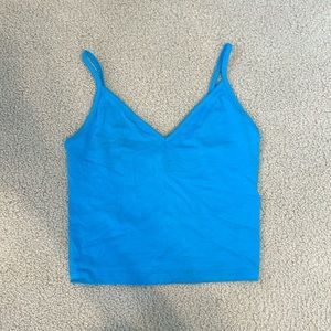 Timing V-Neck Cropped Tank Size S